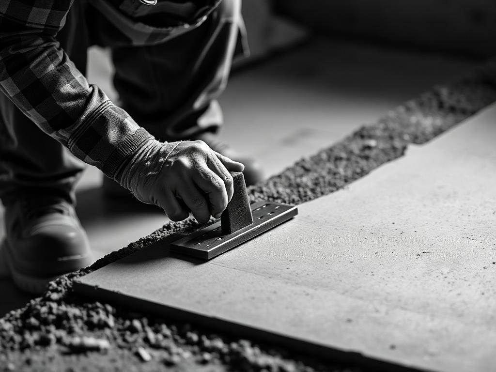Concrete professional at work
